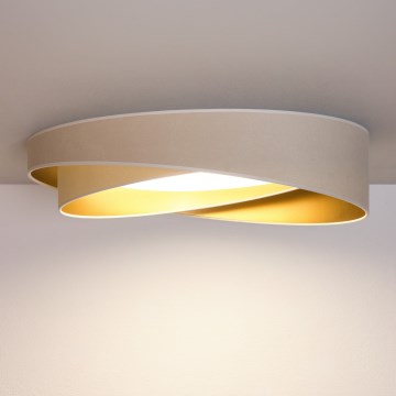 BRILAGI - LED dimmelhető mennyezeti lámpa VELVET TWIST LED/36W/230V 3000-6000K Ø 65 cm Wi-Fi Tuya Beacon fehér/arany + távirányító