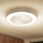 Brilagi - LED Dimmelhető mennyezeti lámpa ventilátorral LED/30W/230V 3000-6500K átm. 50 cm fehér + távirányító