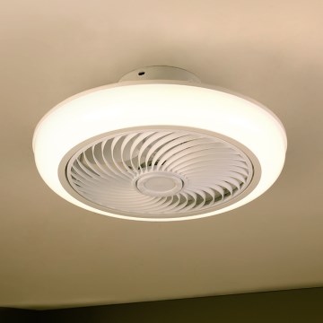 Brilagi - LED dimmelhető mennyezeti lámpa ventilátorral LED/30W/230V 3000-6500K fehér + távirányító
