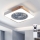 Brilagi - LED dimmelhető mennyezeti lámpa ventilátorral LED/38W/230V 3000-6500K 50x50 cm fehér/tölgy + távirányító