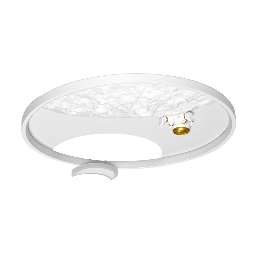 Brilagi - LED Fényerőszabályozható gyermek mennyezeti lámpa ASTRO LED/20W/230V átm. 50 cm 3000-6000K űrhajós + távirányító