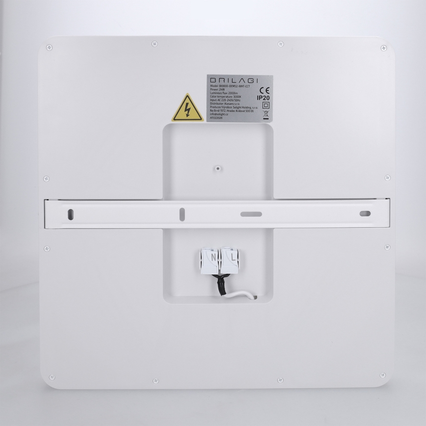 Brilagi - LED fényerőszabályozható mennyezeti lámpa ESTELA SQUARE LED/36W/230V 3000-6500K 31x31 cm fehér + távirányító