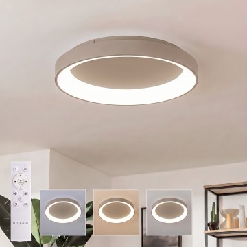 BRILAGI - LED dimmelhető mennyezeti lámpatest FALCON II LED/99W/230V 3000-6500K átm. 60 cm bézs + távirányító