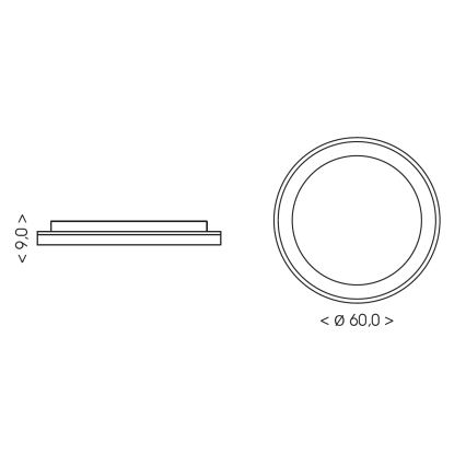 BRILAGI - LED dimmelhető mennyezeti lámpatest FALCON II LED/99W/230V 3000-6500K átm. 60 cm bézs + távirányító