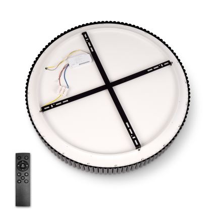 Brilagi - LED fényerőszabályozható mennyezeti lámpa FALCON MODERN LED/54W/230V 3000-6500K átm. 60 cm fekete + távirányító