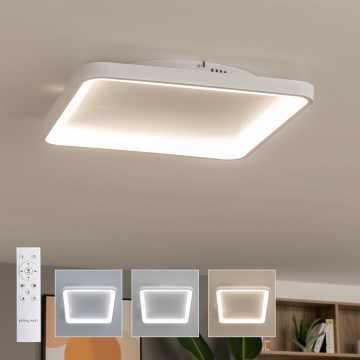 Brilagi - LED dimmelhető mennyezeti lámpatest FALCON SLIM LED/50W/230V 3000-6500K 50x50 cm fehér + távirányító