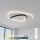 Brilagi - LED dimmelhető mennyezeti lámpatest FLARE LED/70W/230V 3000-6000K 55x55 cm fehér/fekete + távirányítóval