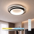 BRILAGI - LED dimmelhető mennyezeti lámpatest FLARE LED/84W/230V 3000-6000K 47x51 cm fekete + távirányító