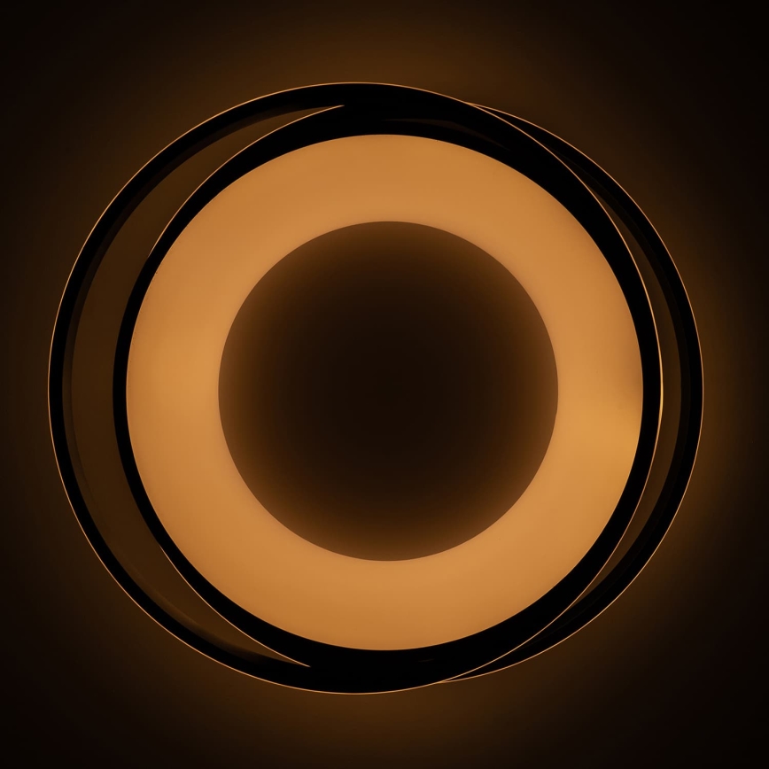 BRILAGI - LED dimmelhető mennyezeti lámpatest FLARE LED/84W/230V 3000-6000K 47x51 cm fekete + távirányító