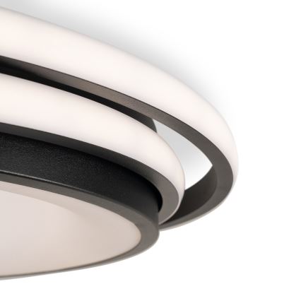 BRILAGI - LED dimmelhető mennyezeti lámpatest FLARE LED/84W/230V 3000-6000K 47x51 cm fekete + távirányító