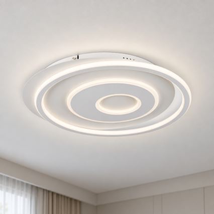 BRILAGI - Dimmelhető LED mennyezeti lámpatest IRIS LED/83W/230V 3000-6000K 46x50 cm fehér + távirányító