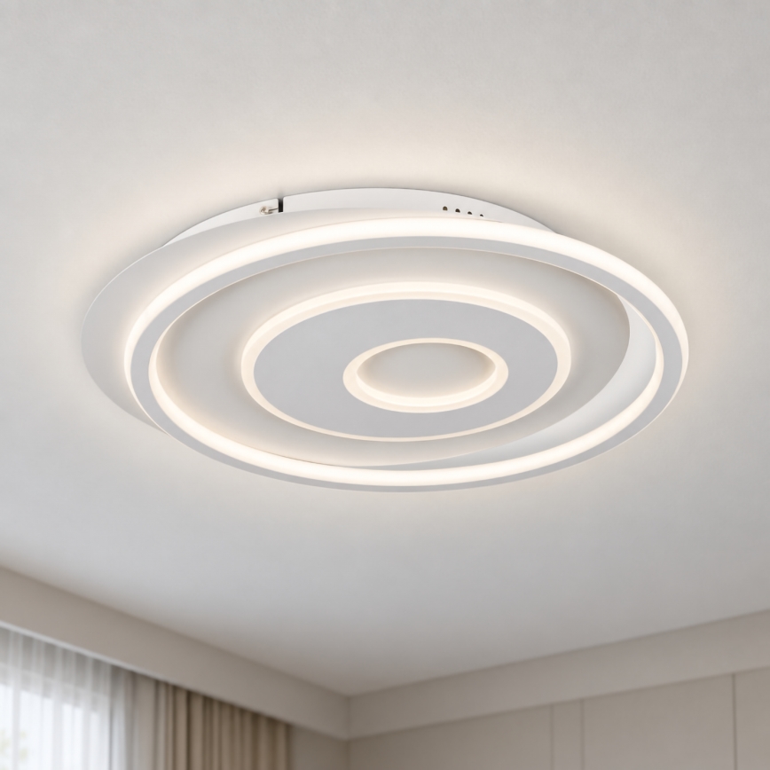 BRILAGI - Dimmelhető LED mennyezeti lámpatest IRIS LED/83W/230V 3000-6000K 46x50 cm fehér + távirányító