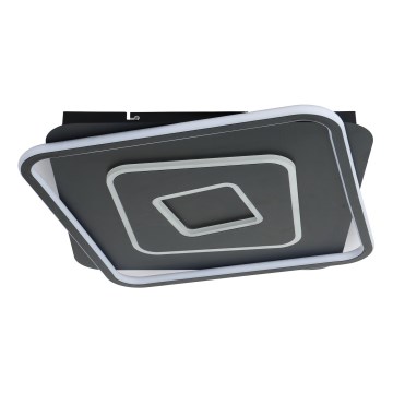 Brilagi - LED dimmelhető mennyezeti lámpatest IRIS LED/98W/230V 3000–6000K 50×50 cm fekete + távirányító
