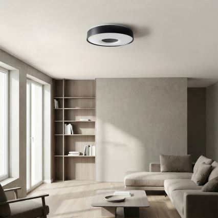 Brilagi - JAMIS dimmelhető LED mennyezeti lámpatest LED/48W/230V 3000-6500K átm. 39 cm fekete + távirányító