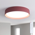 Brilagi - LED Dimmelhető mennyezeti lámpatest LUCIA LED/48W/230V 3000-6500K átm. 41 cm piros + távirányító