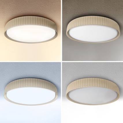 Brilagi - LED Dimmelhető mennyezeti lámpa LUCIA LED/48W/230V 3000-6500K átm. 41 cm bézs + távirányító