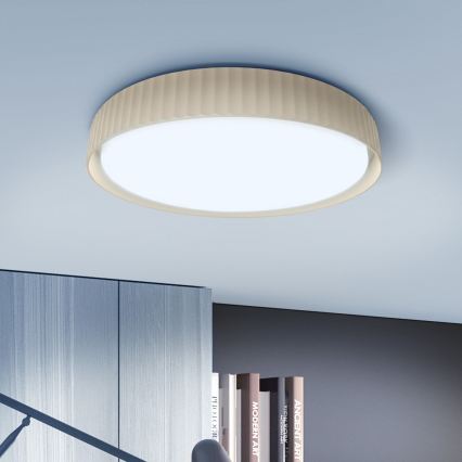 Brilagi - LED Dimmelhető mennyezeti lámpa LUCIA LED/48W/230V 3000-6500K átm. 41 cm bézs + távirányító