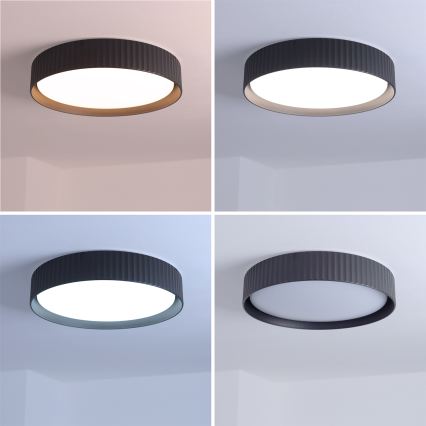 Brilagi - LED dimmelhető mennyezeti lámpa LUCIA LED/48W/230V 3000-6500K átm. 41 cm fekete + távirányító