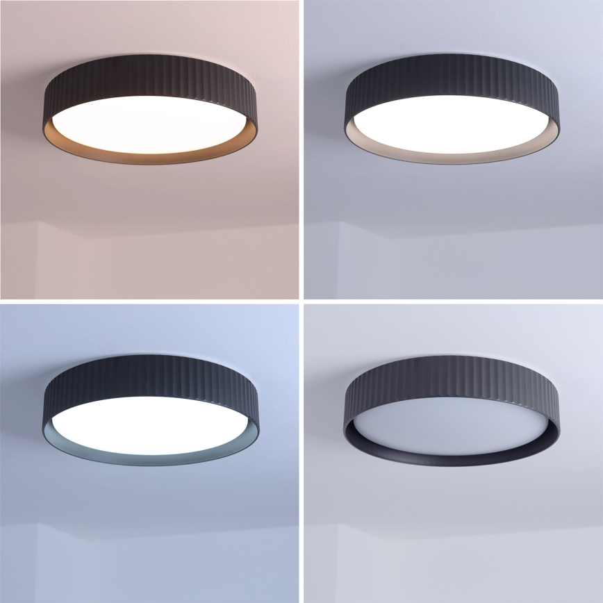 Brilagi - LED dimmelhető mennyezeti lámpa LUCIA LED/48W/230V 3000-6500K átm. 41 cm fekete + távirányító