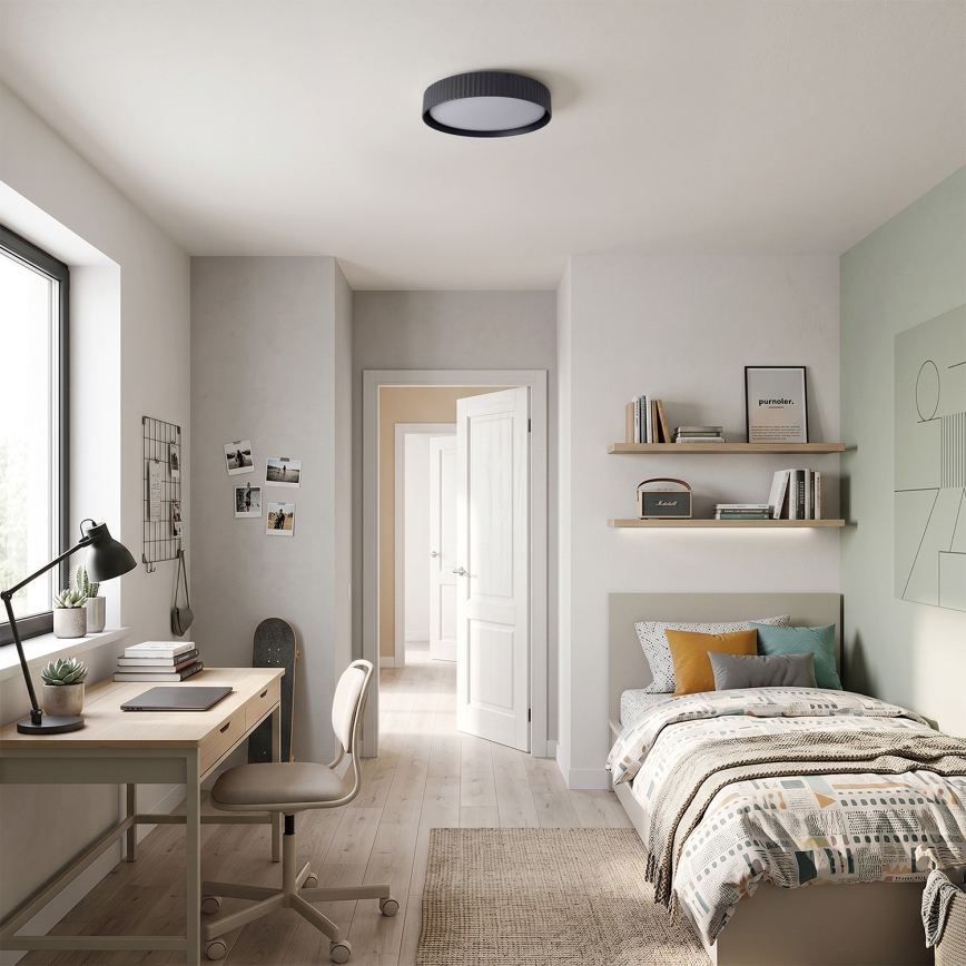 Brilagi - LED dimmelhető mennyezeti lámpa LUCIA LED/48W/230V 3000-6500K átm. 41 cm fekete + távirányító