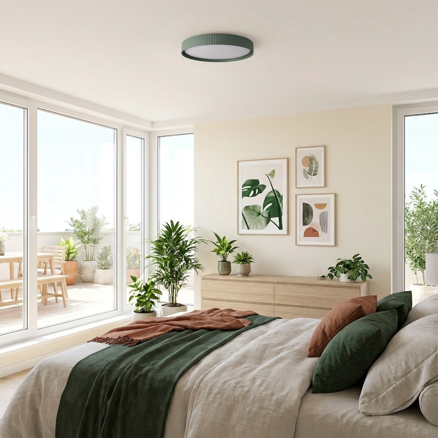 Brilagi - LED fényerőszabályozható mennyezeti lámpa LUCIA LED/60W/230V 3000-6500K Ø 59 cm zöld + távirányító