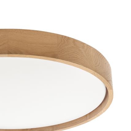 Brilagi - LED-dimmelhető mennyezeti lámpa MANAROLA SMART LED/36W/230V 3000–6000K Wi-Fi Tuya Beacon átm. 51 cm tölgy + távirányító