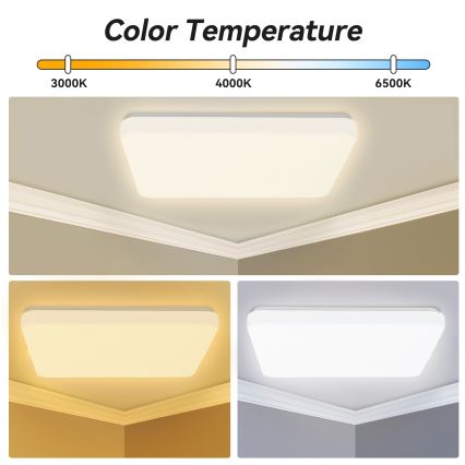 Brilagi - LED dimmelhető mennyezeti lámpatest MILKY WAY LED/24W/230V 3000-6500K 37x37 cm + távirányító