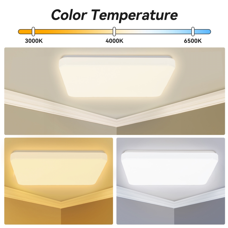 Brilagi - LED dimmelhető mennyezeti lámpatest MILKY WAY LED/24W/230V 3000-6500K 37x37 cm + távirányító