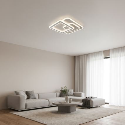 Brilagi - LED fényerőszabályozható mennyezeti lámpatest MODERN LED/80W/230V 3000-6000K 52,5x52,5 cm + távirányító