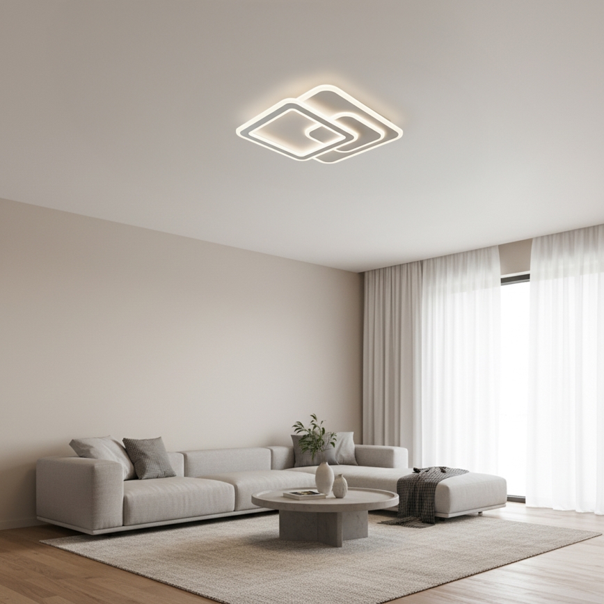 Brilagi - LED fényerőszabályozható mennyezeti lámpatest MODERN LED/80W/230V 3000-6000K 52,5x52,5 cm + távirányító