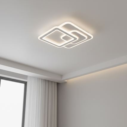 Brilagi - LED fényerőszabályozható mennyezeti lámpatest MODERN LED/80W/230V 3000-6000K 52,5x52,5 cm + távirányító