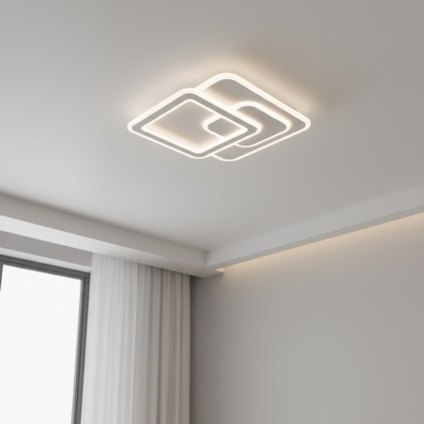 Brilagi - LED fényerőszabályozható mennyezeti lámpatest MODERN LED/80W/230V 3000-6000K 52,5x52,5 cm + távirányító