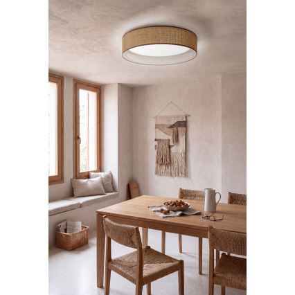 Brilagi - LED dimmelhető mennyezeti lámpatest VELVET SMARTIX STARS LED/36W/230V 3000–6000K átm. 55 cm bézs Wi‑Fi Tuya Beacon + távirányító