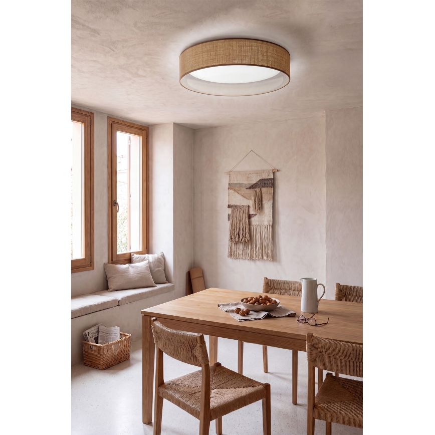 Brilagi - LED dimmelhető mennyezeti lámpatest VELVET SMARTIX STARS LED/36W/230V 3000–6000K átm. 55 cm bézs Wi‑Fi Tuya Beacon + távirányító