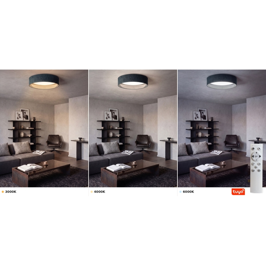 Brilagi - LED dimmelhető mennyezeti lámpa VELVET SMARTIX STARS LED/36W/230V 3000-6000K átm. 55 cm zöld Wi-Fi Tuya Beacon + távirányító