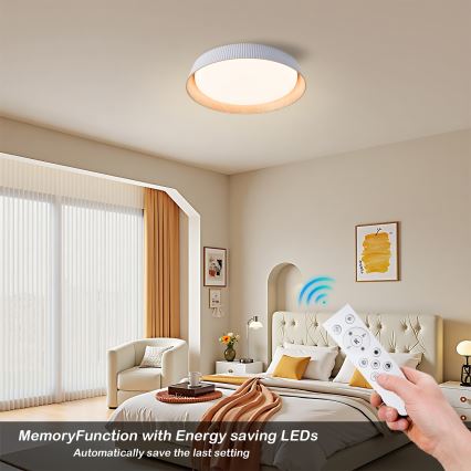 Brilagi - Dimmelhető LED mennyezeti lámpatest ORINO LED/54W/230V 3000-6000K fehér átm. 43 cm + távirányító