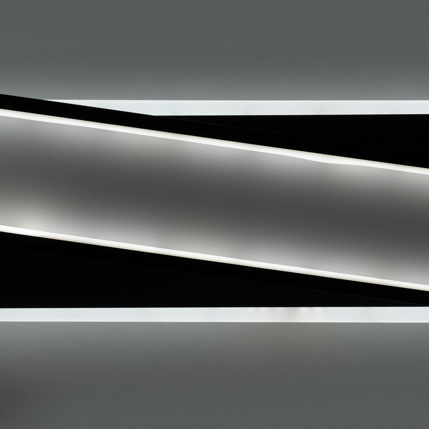 Brilagi - LED dimmelhető mennyezeti lámpa OUTLINE LED/52W/230V 3000-6000K 15x60 cm fehér/fekete + távirányító
