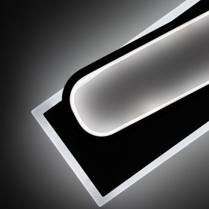 Brilagi - LED dimmelhető mennyezeti lámpa OUTLINE LED/52W/230V 3000-6000K 15x60 cm fehér/fekete + távirányító