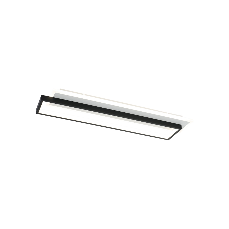 Brilagi - LED dimmelhető mennyezeti lámpa OUTLINE LED/66W/230V 3000-6000K 15x60 cm fehér/fekete + távirányító
