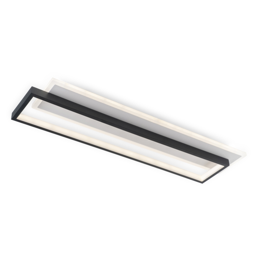 BRILAGI - LED dimmelhető mennyezeti lámpa OUTLINE LED/66W/230V 3000-6000K 15x60 cm fehér/fekete + távirányító