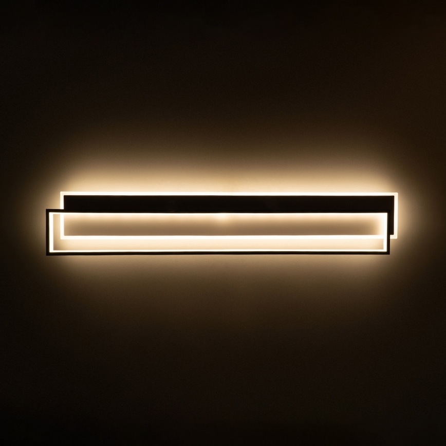 Brilagi - Dimmelhető LED mennyezeti lámpatest OUTLINE LED/90W/230V 3000-6000K 18x100 cm fehér/fekete + távirányító