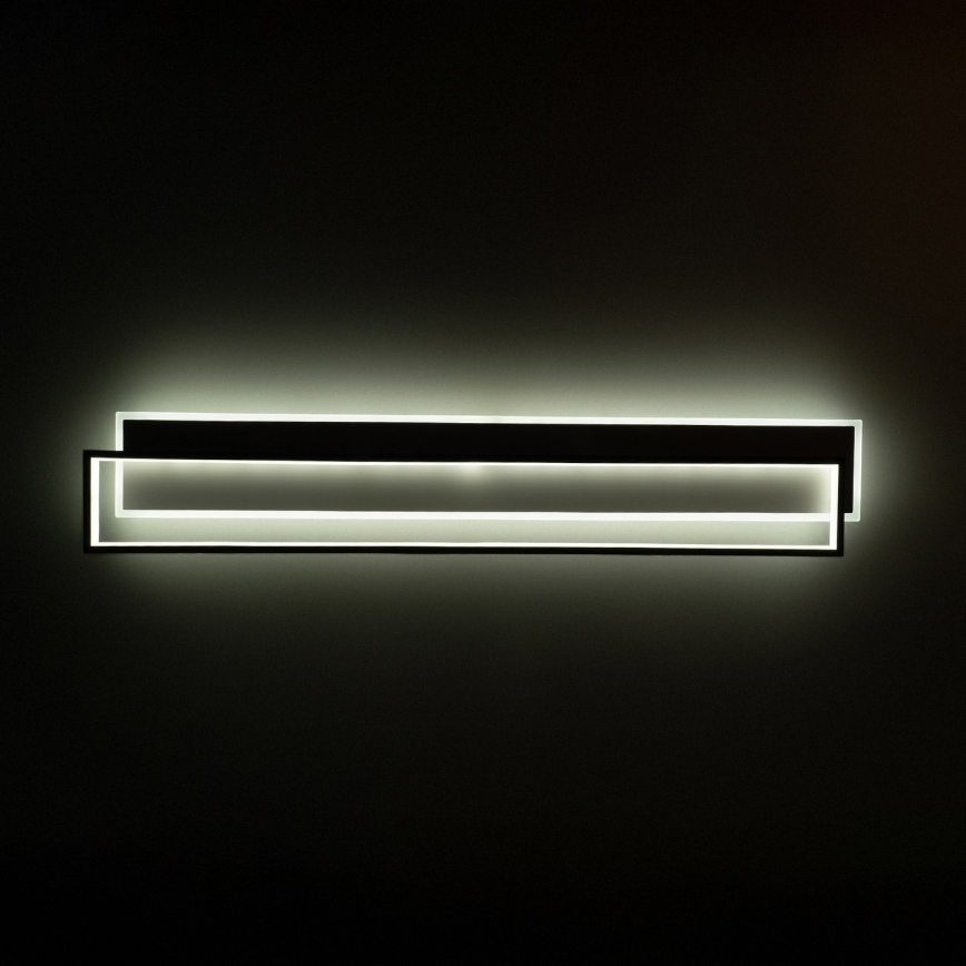 Brilagi - Dimmelhető LED mennyezeti lámpatest OUTLINE LED/90W/230V 3000-6000K 18x100 cm fehér/fekete + távirányító