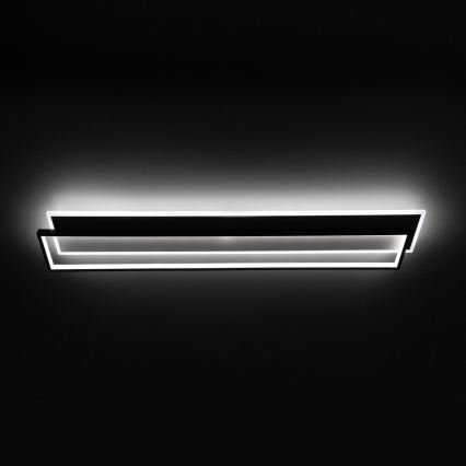 Brilagi - Dimmelhető LED mennyezeti lámpatest OUTLINE LED/90W/230V 3000-6000K 18x100 cm fehér/fekete + távirányító