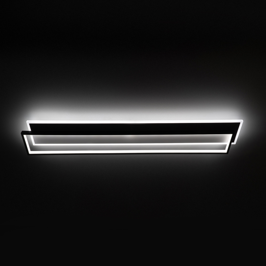 Brilagi - Dimmelhető LED mennyezeti lámpatest OUTLINE LED/90W/230V 3000-6000K 18x100 cm fehér/fekete + távirányító