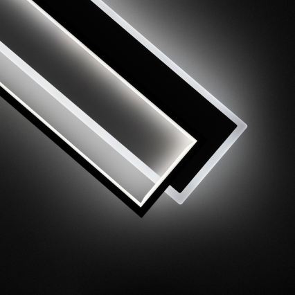 Brilagi - Dimmelhető LED mennyezeti lámpatest OUTLINE LED/90W/230V 3000-6000K 18x100 cm fehér/fekete + távirányító