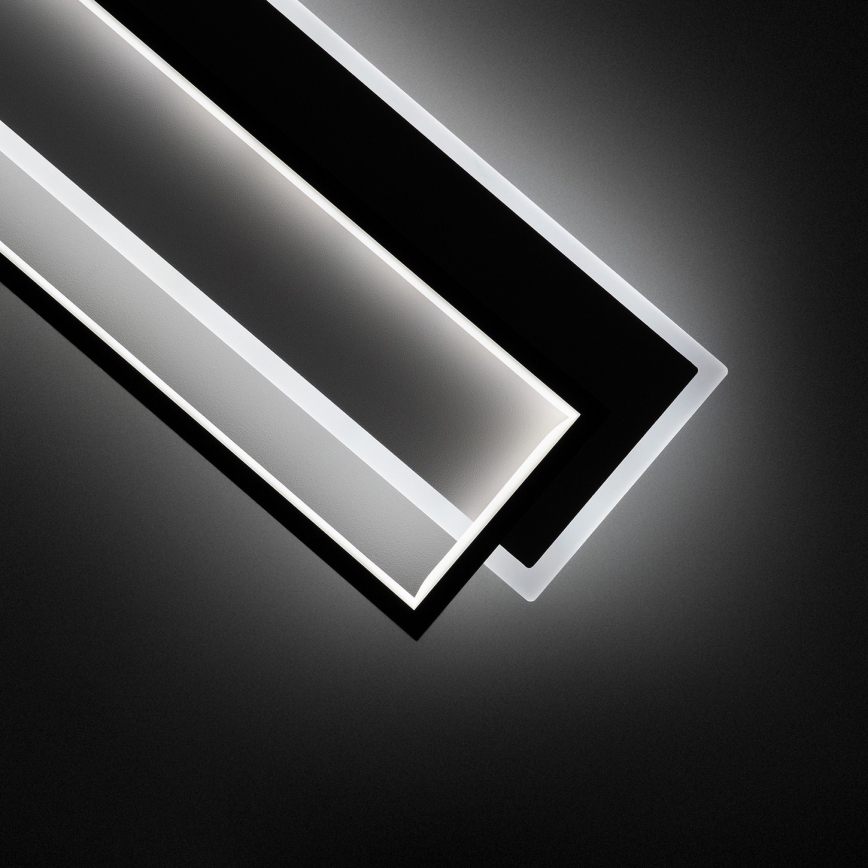 Brilagi - Dimmelhető LED mennyezeti lámpatest OUTLINE LED/90W/230V 3000-6000K 18x100 cm fehér/fekete + távirányító