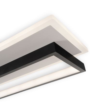 Brilagi - Dimmelhető LED mennyezeti lámpatest OUTLINE LED/90W/230V 3000-6000K 18x100 cm fehér/fekete + távirányító