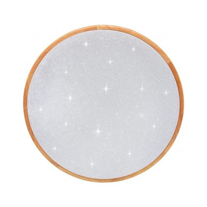 Brilagi - PINE dimmelhető LED mennyezeti lámpa LED/60W/230V fa Ø 52 cm 3000–6500 K + távirányítóval