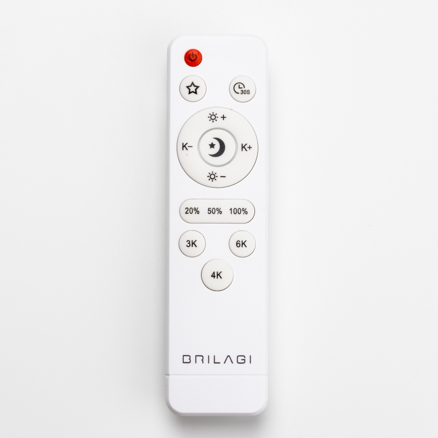 Brilagi - PINE dimmelhető LED mennyezeti lámpa LED/60W/230V fa Ø 52 cm 3000–6500 K + távirányítóval