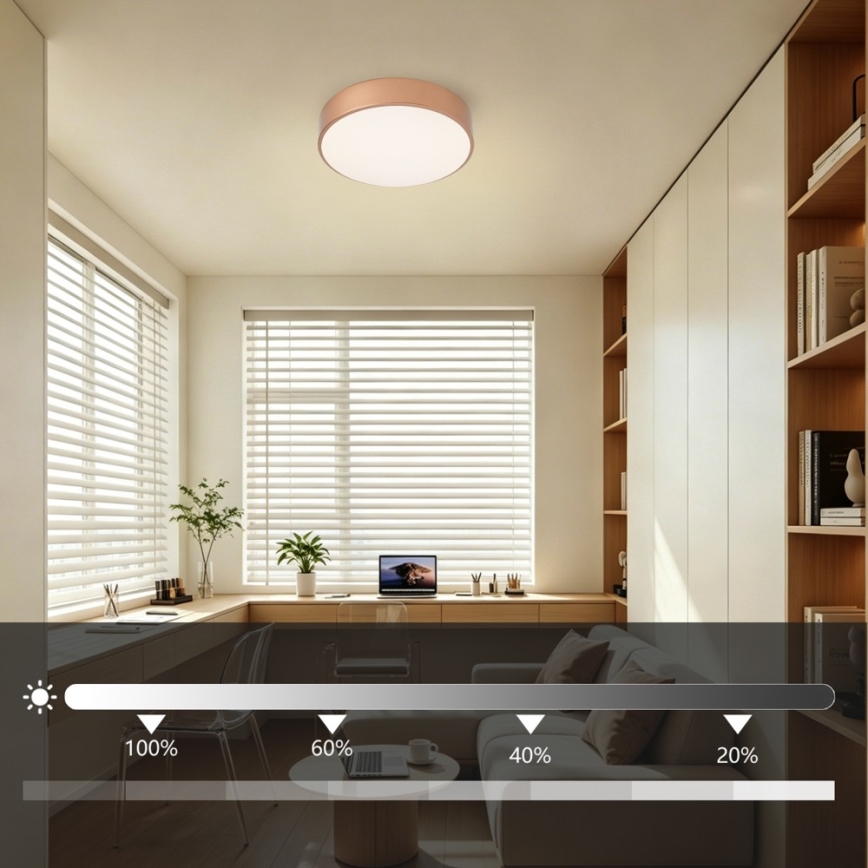 Brilagi - fényerőszabályozható POOL LED mennyezeti lámpatest LED/24W/230V 3000-6000K átm. 20 cm bronz színű + távirányító